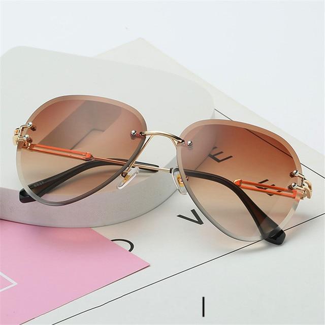 Mirror Sunglasses For Women Retro Glasses Women's Sunglasses-Sunglasses-Arimonz-Tea-Arimonz