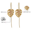 Monstera Leaves Drop Earrings for Women Creative Handmade Design Fine Earrings-Earrings-Arimonz-Arimonz