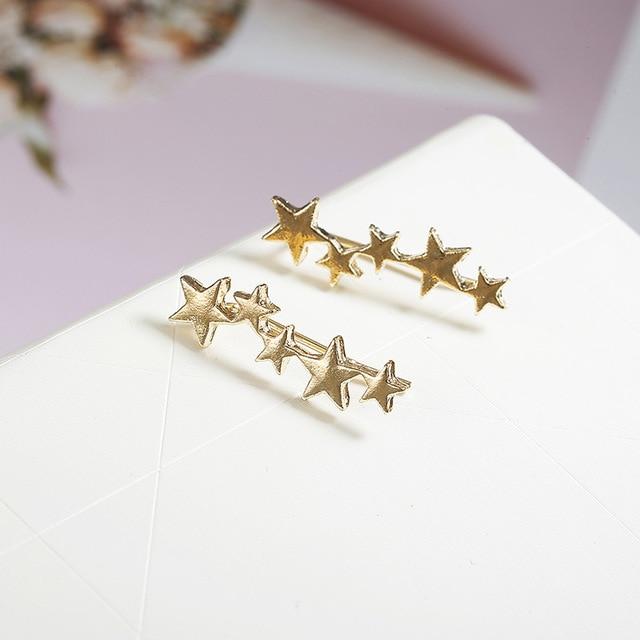 Moon Star Celestial Earrings-Earrings-Arimonz-Arimonz