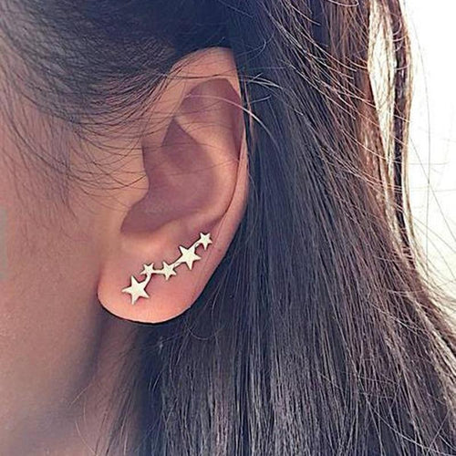 Moon Star Celestial Earrings-Earrings-Arimonz-Arimonz