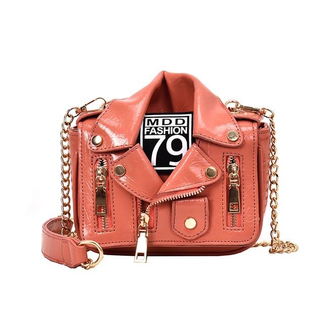Motorcycle Jacket Messenger Bag-Handbags-Arimonz-Orange-Arimonz