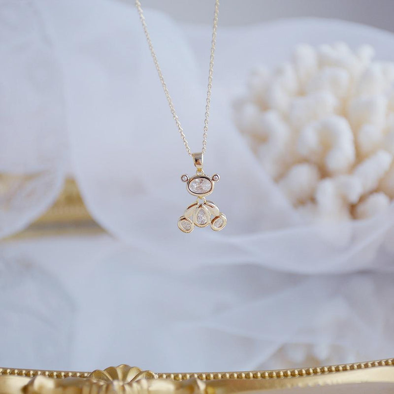 Movable Bear Women Necklace Elegant Necklace Jewelry For Women-Necklaces-Arimonz-Arimonz