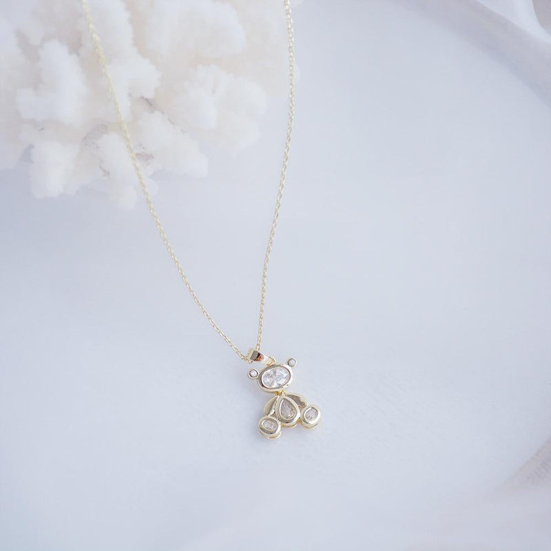 Movable Bear Women Necklace Elegant Necklace Jewelry For Women-Necklaces-Arimonz-Arimonz