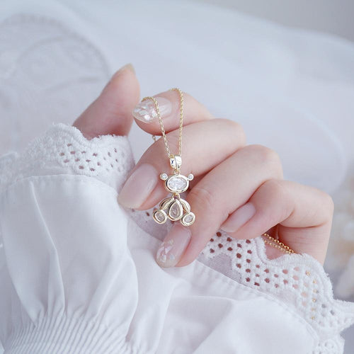 Movable Bear Women Necklace Elegant Necklace Jewelry For Women-Necklaces-Arimonz-Arimonz