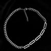Multi Layer Chain Woman Rock Thick Chain Street Snap Necklace-Necklaces-Arimonz-Rectangle silver-Arimonz