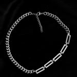 Multi Layer Chain Woman Rock Thick Chain Street Snap Necklace-Necklaces-Arimonz-Rectangle silver-Arimonz