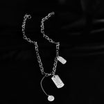 Multi Layer Chain Woman Rock Thick Chain Street Snap Necklace-Necklaces-Arimonz-Single chain silver-Arimonz