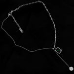 Multi Layer Chain Woman Rock Thick Chain Street Snap Necklace-Necklaces-Arimonz-turquoise silver-Arimonz