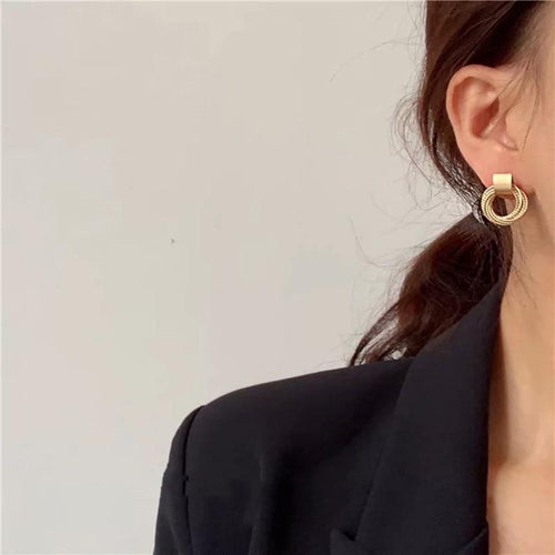 Multi-layer Circle Earrings-Earrings-Arimonz-Arimonz