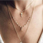 Multi Layer Crystal Moon Choker Necklace-Necklaces-Arimonz-11-Arimonz