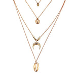 Multi Layer Crystal Moon Choker Necklace-Necklaces-Arimonz-15-Arimonz