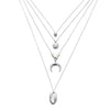 Multi Layer Crystal Moon Choker Necklace-Necklaces-Arimonz-16-Arimonz