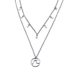 Multi Layer Crystal Moon Choker Necklace-Necklaces-Arimonz-18-Arimonz