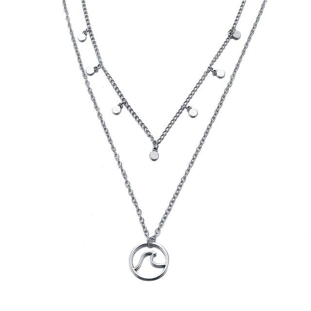 Multi Layer Crystal Moon Choker Necklace-Necklaces-Arimonz-18-Arimonz