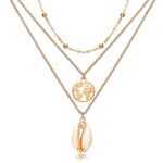 Multi Layer Crystal Moon Choker Necklace-Necklaces-Arimonz-20-Arimonz