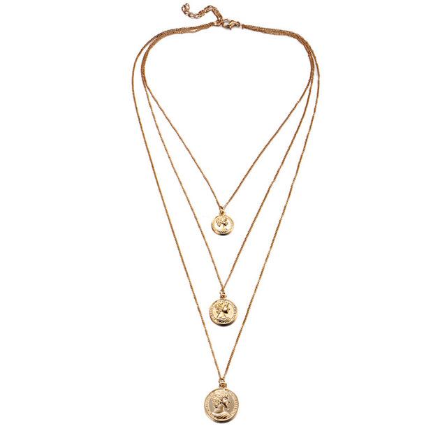Multi Layer Crystal Moon Choker Necklace-Necklaces-Arimonz-22-Arimonz