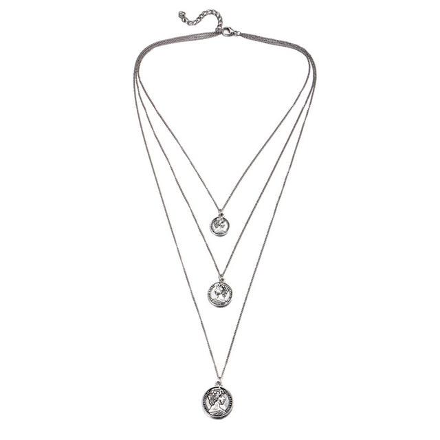 Multi Layer Crystal Moon Choker Necklace-Necklaces-Arimonz-23-Arimonz