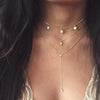 Multi Layer Crystal Moon Choker Necklace-Necklaces-Arimonz-Arimonz