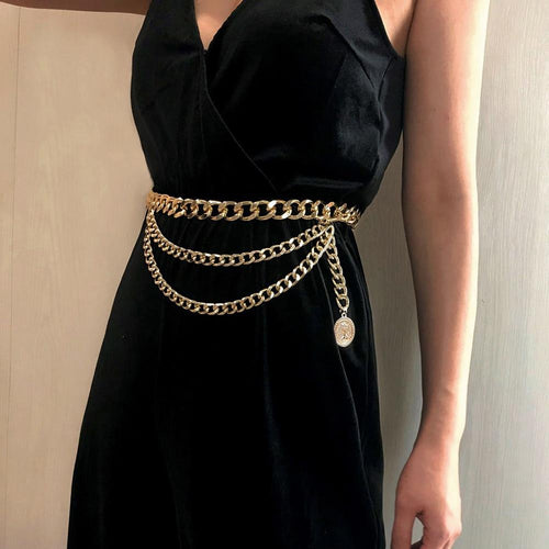Multi-layer Waist Chain Belt-Belts-Arimonz-Arimonz