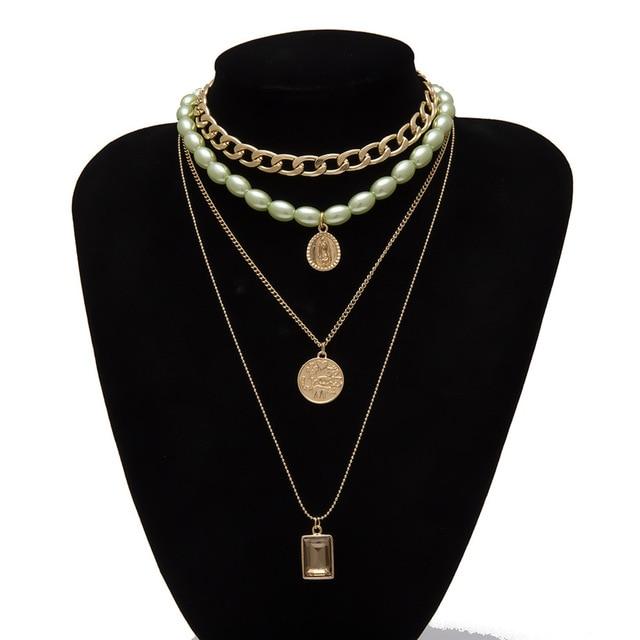 Multi Layered Choker Necklace-Necklaces-Arimonz-10-Arimonz