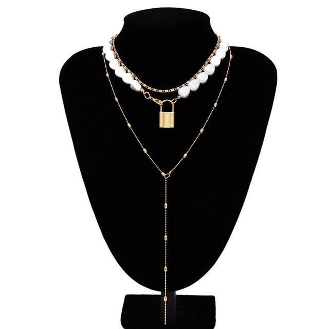 Multi Layered Choker Necklace-Necklaces-Arimonz-11-Arimonz