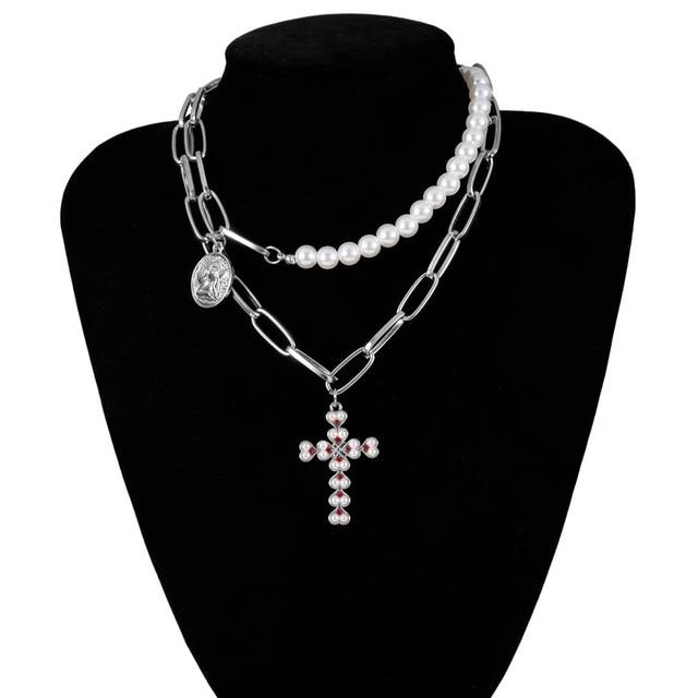 Multi Layered Choker Necklace-Necklaces-Arimonz-13-Arimonz