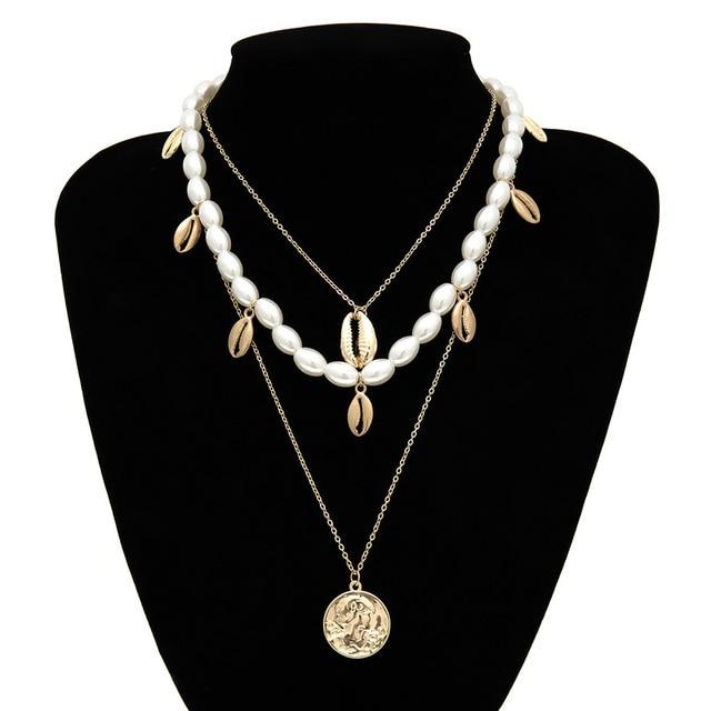 Multi Layered Choker Necklace-Necklaces-Arimonz-2-Arimonz