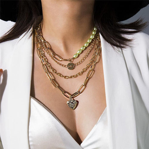 Multi Layered Choker Necklace-Necklaces-Arimonz-Arimonz