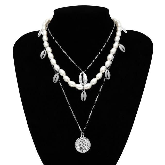 Multi Layered Choker Necklace-Necklaces-Arimonz-3-Arimonz