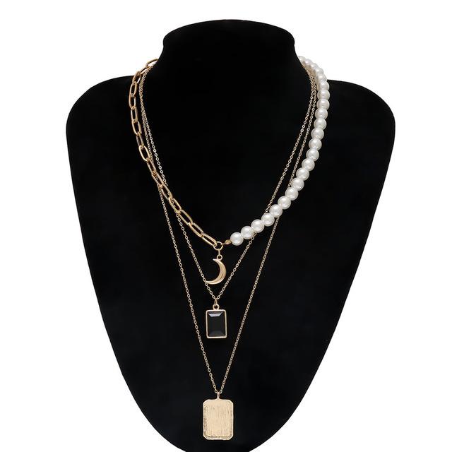 Multi Layered Choker Necklace-Necklaces-Arimonz-7-Arimonz