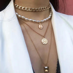 Multi Layered Choker Necklace-Necklaces-Arimonz-Arimonz