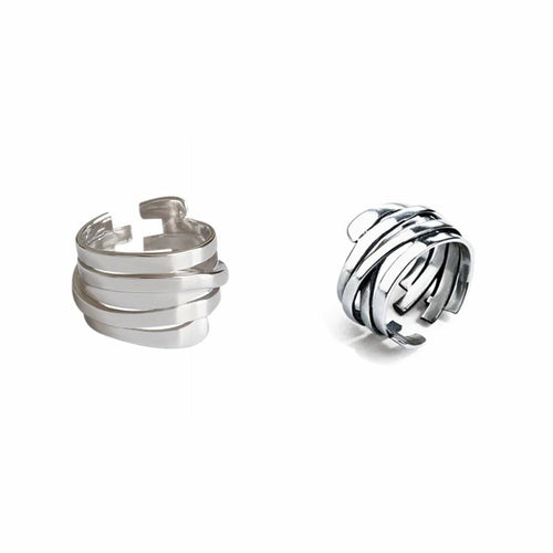 Multilayer Geometric Ring For Women Personality Jewelry Adjustable Ring-Rings-Arimonz-Arimonz