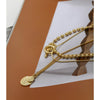 Multilayered Pendant Round Portrait Chain Necklace For Women Necklace Jewelry-Necklaces-Arimonz-Arimonz