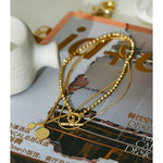Multilayered Pendant Round Portrait Chain Necklace For Women Necklace Jewelry-Necklaces-Arimonz-Arimonz
