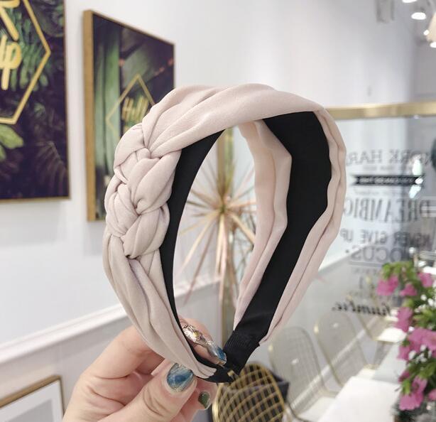 Multiple knots Hairbands For Women Hair Band Wide Side Hair Accessory-Hair Accessories-Arimonz-beige hairband-Arimonz