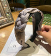 Multiple knots Hairbands For Women Hair Band Wide Side Hair Accessory-Hair Accessories-Arimonz-gray hairband-Arimonz