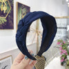 Multiple knots Hairbands For Women Hair Band Wide Side Hair Accessory-Hair Accessories-Arimonz-navy blue hairband-Arimonz