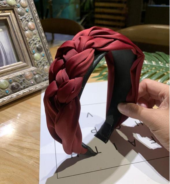 Multiple knots Hairbands For Women Hair Band Wide Side Hair Accessory-Hair Accessories-Arimonz-red wine hairband-Arimonz