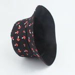 Mushroom Printed Foldable Bucket Hat Beach Sun Hats Streetwear Hat-Bucket Hats-Arimonz-Arimonz