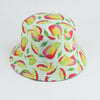 Mushroom Printed Foldable Bucket Hat Beach Sun Hats Streetwear Hat-Bucket Hats-Arimonz-mango-Arimonz