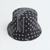 Mushroom Printed Foldable Bucket Hat Beach Sun Hats Streetwear Hat-Bucket Hats-Arimonz-new vintage black-Arimonz