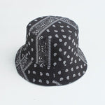 Mushroom Printed Foldable Bucket Hat Beach Sun Hats Streetwear Hat-Bucket Hats-Arimonz-new vintage black-Arimonz