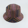 Mushroom Printed Foldable Bucket Hat Beach Sun Hats Streetwear Hat-Bucket Hats-Arimonz-stripes vintage-Arimonz