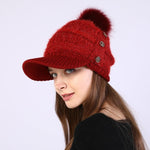 Nancy Winter Cap with Visor-Hats-Arimonz-Arimonz