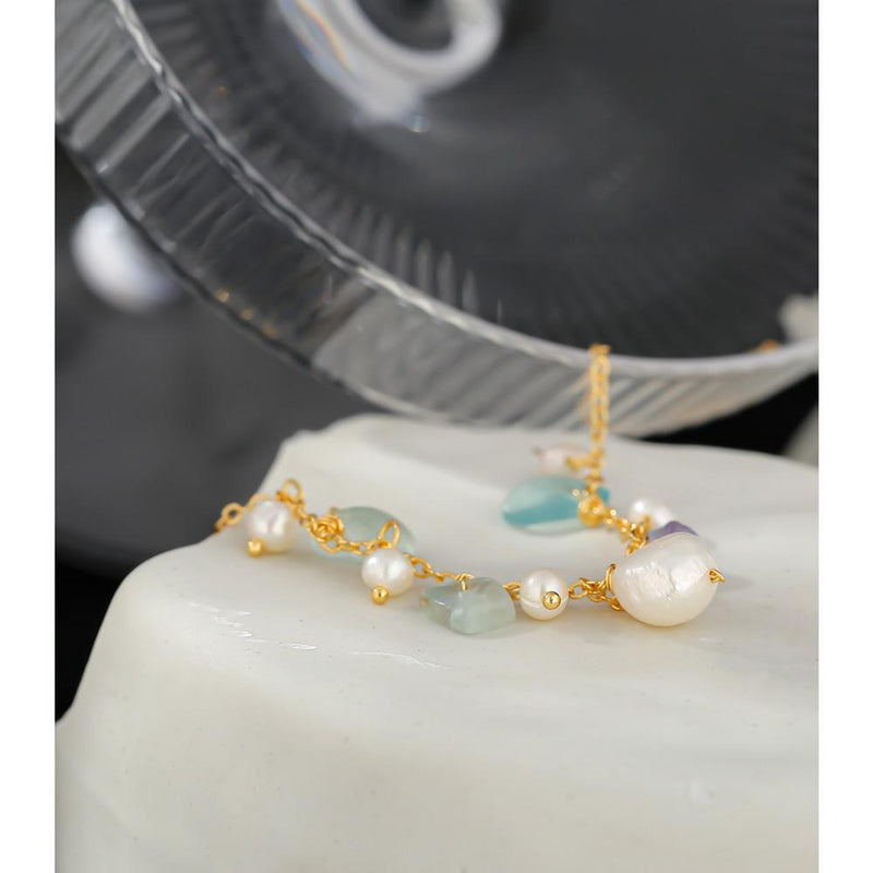 Natural Stone Exquisite Anklets Leg Chain Metal Jewelry for Women-Anklets-Arimonz-Arimonz