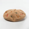 Nature Inspired Embroidered Beret-Hats-Arimonz-Arimonz
