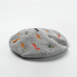 Nature Inspired Embroidered Beret-Hats-Arimonz-Arimonz