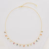 Necklaces - Colorful Charms Rainbow Chain Choker Necklace Women Fine Jewelry