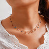 Necklaces - Colorful Circle Pendant Tassel Choker Necklace For Women Jewelry