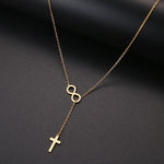 Necklaces - Cross And Infinity Necklaces Pendant For Women Simple Design Necklace Jewelry